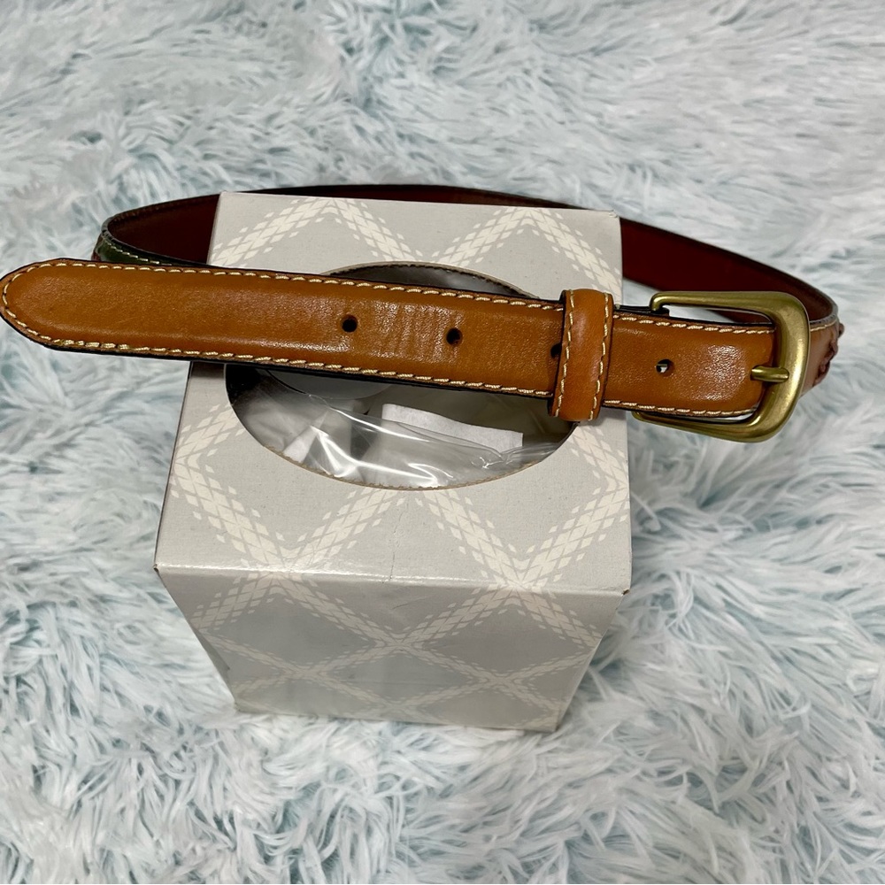 solid brass  buckle Genuine leather belt size S